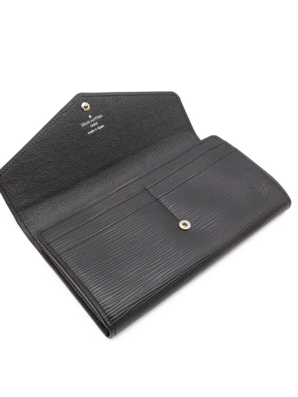 Louis Vuitton Epi Portefeuille Sarah Wallet Bifold Noir Black